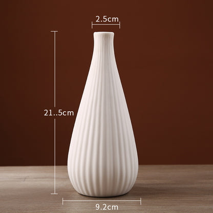 Simple Healing Ceramic Vase Living Room