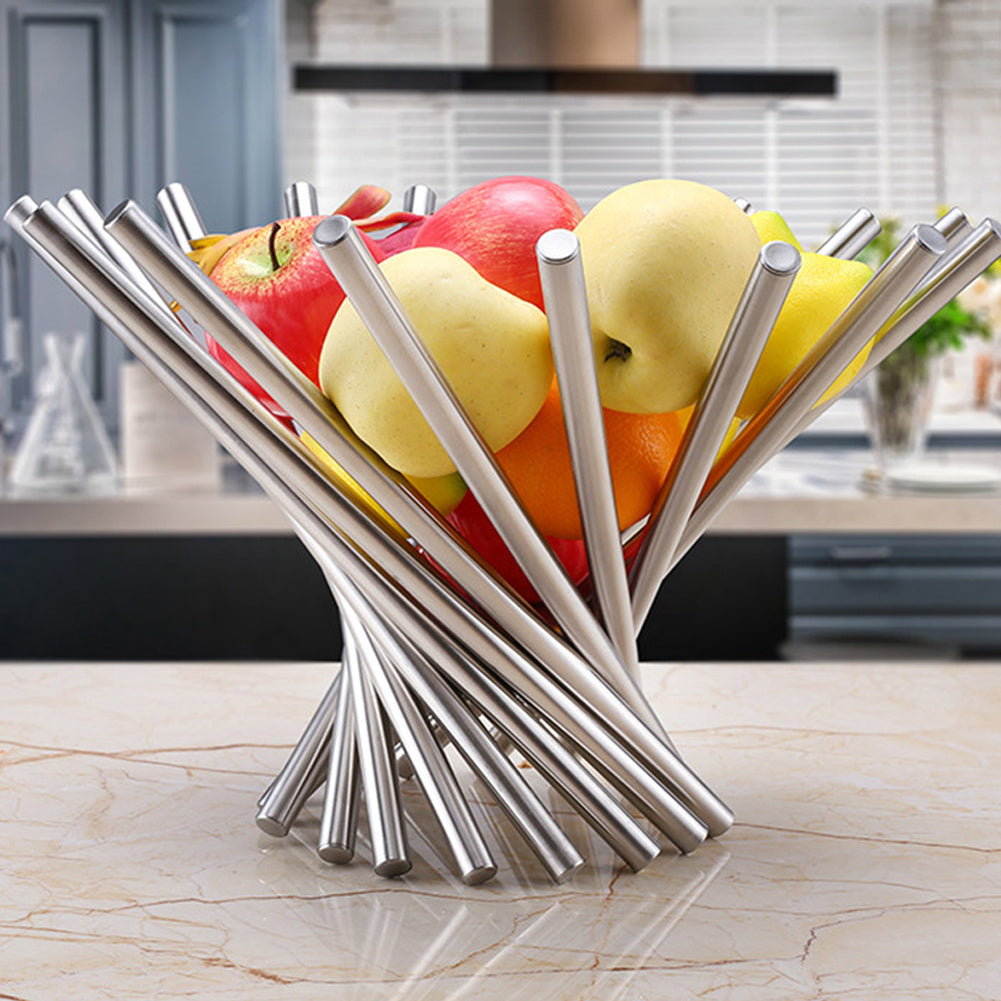 Rotatable fruit stand in living room