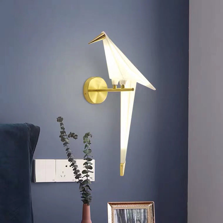 Origami Bird Wall Lamp Bedside Dining Room Living Room