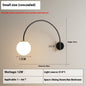 Modern Minimalist Living Room Long Arm Dining Room Wall Lamp