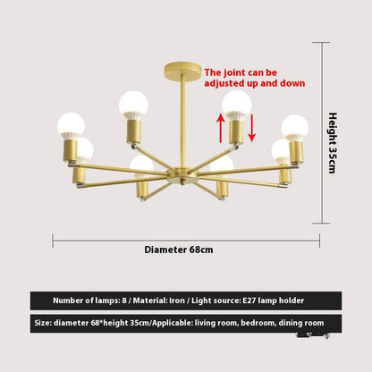 Cross-Border American Chandelier Living Room Dining Room Bedroom