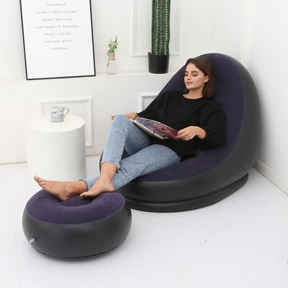 Thicker Inflatable Sofa Lazy Sofa Band Footstool