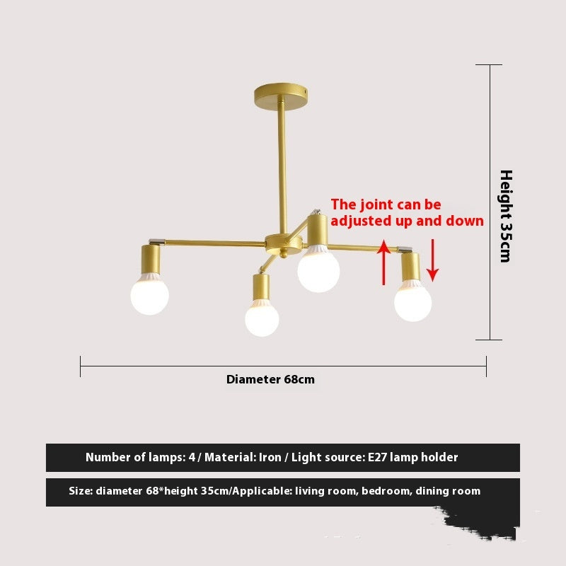 Cross-Border American Chandelier Living Room Dining Room Bedroom