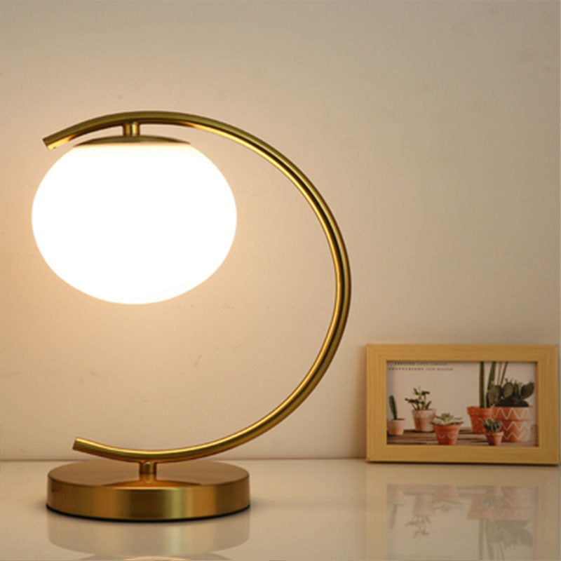 Living Room Room Bedside Lamp Eye Protection Golden Table Lamp