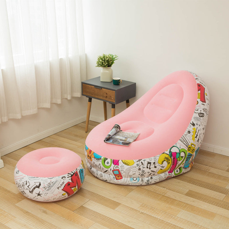 Thicker Inflatable Sofa Lazy Sofa Band Footstool