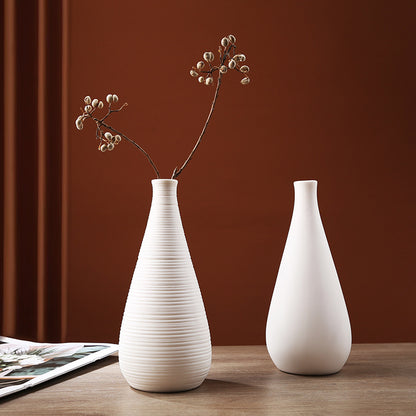 Simple Healing Ceramic Vase Living Room