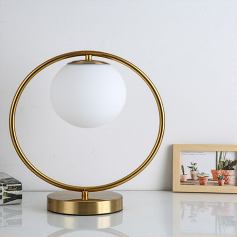 Living Room Room Bedside Lamp Eye Protection Golden Table Lamp