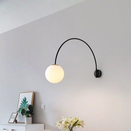 Modern Minimalist Living Room Long Arm Dining Room Wall Lamp